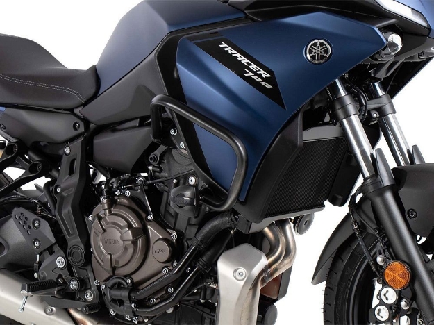 Afbeeldingen van Valbeugel zwart Hepco&Becker incl. crashpad Yamaha Tracer 700 / 7 / GT '20-24
