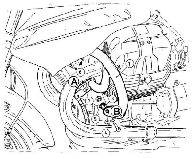 Afbeeldingen van Valbeugel zwart Hepco&Becker Moto Guzzi 1200 SPORT '07-08