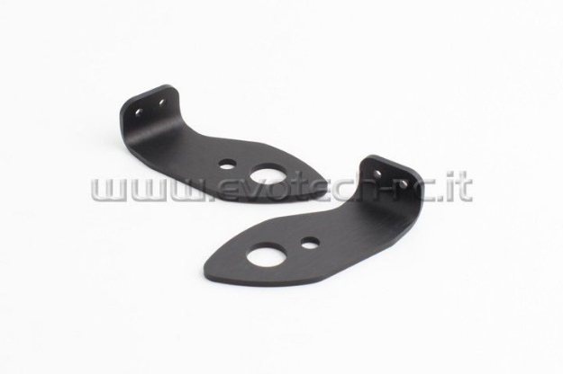 Afbeeldingen van Evotech kentekenplaatbeugeltjes voor montage originele Honda knipperlichten