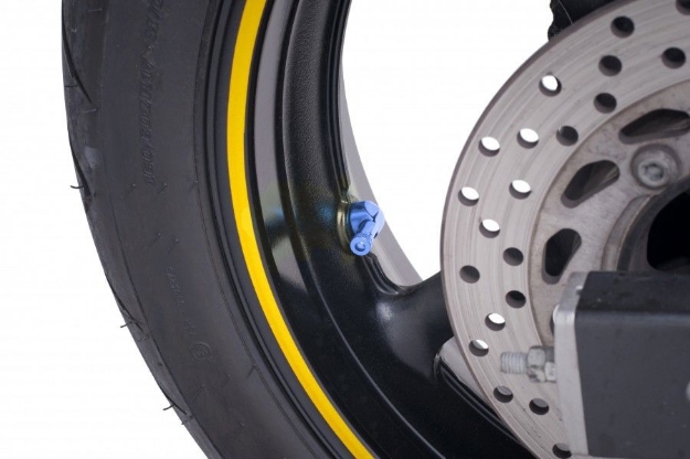 Afbeeldingen van Haakse ventielen Puig aluminium per set-Blauw