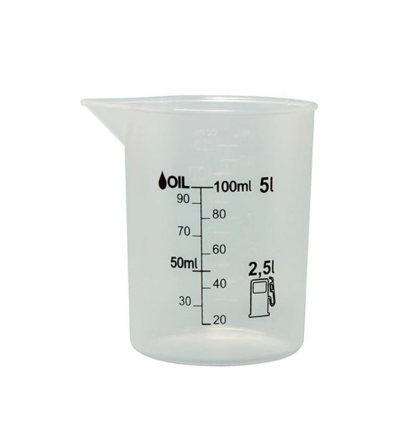Afbeeldingen van Maatbeker 120ml voor 2-takt Baas