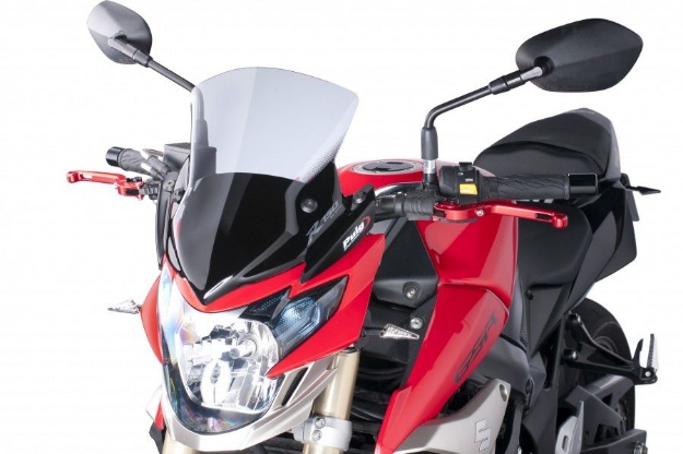 Afbeeldingen van Vervangingsruit naked bike Puig Suzuki GSR750 '11--transparant
