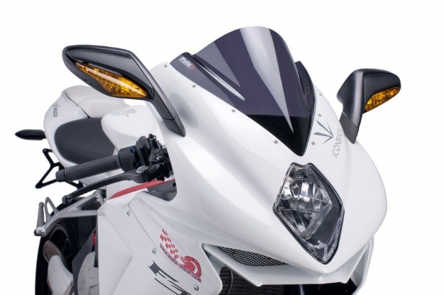 Afbeeldingen van Vervangingsruit Puig Jetstream MV Agusta F3 675 '11-/ F3 800 '13--donker getint