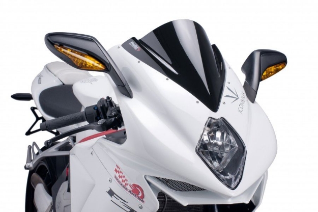 Afbeeldingen van Vervangingsruit Puig Jetstream MV Agusta F3 675 '11-/ F3 800 '13--zwart