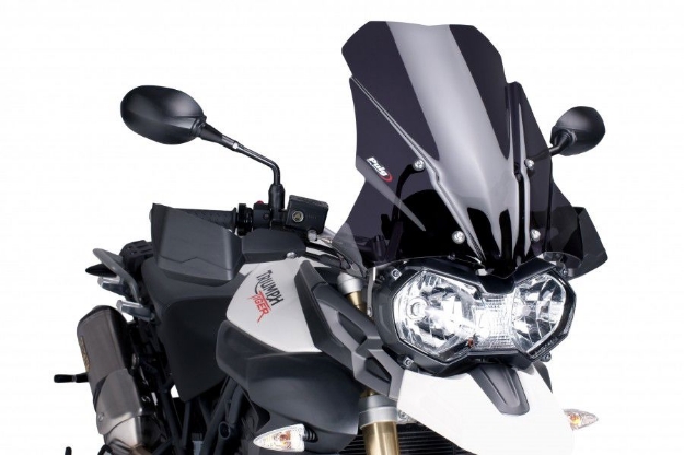 Afbeeldingen van Vervangingsruit touring Puig Triumph Tiger 800/XC '11- -donker getint