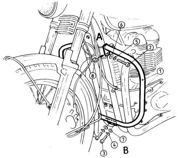 Afbeeldingen van Valbeugel Hepco&Becker chroom Triumph Bonneville/ T100/ Scrambler '02-16