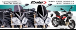 Afbeeldingen van Vervangingsruit naked bike Puig Triumph Speed Triple/R 1050 / Street Triple 675/R