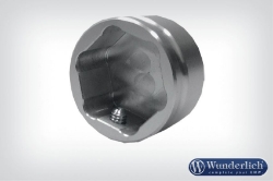 Afbeeldingen van Aluminium cover for Telelever joint diverse BMW modellen - silver Wunderlich