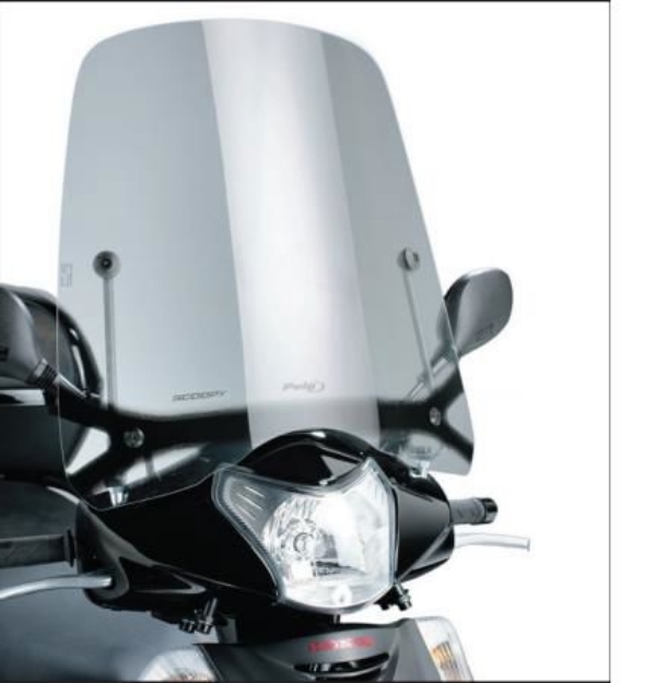 Afbeeldingen van Windscherm scooter model T.G. Puig transparant voor Honda Scoopy SH300i '11-14