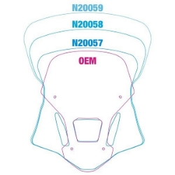 Afbeeldingen van Vervangingsruit National Cycle VStream sport donker getint Honda CRF1000L Africa Twin '16-19