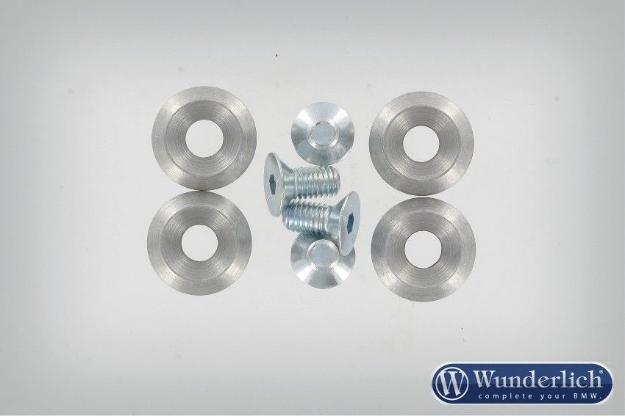 Afbeeldingen van Spare bolts set 8 pieces set diverse BMW modellen - silver Wunderlich