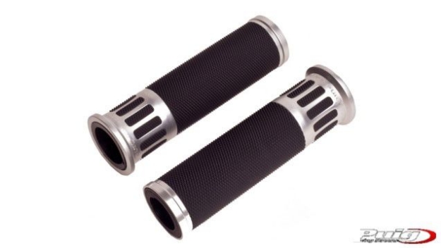 Afbeeldingen van Handvatten Puig HI-TECH Racing (119mm)-Zilver