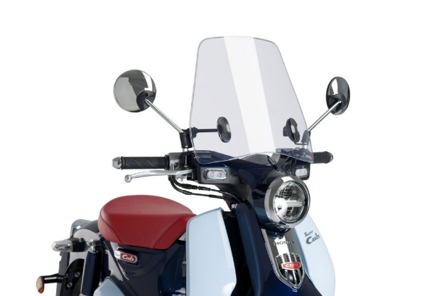 Afbeeldingen van Windscherm scooter model Urban Puig voor Honda Super Cub C125 '18- transparant