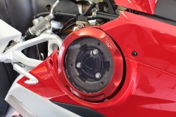 Afbeeldingen van Koppeling deksel met kijkglas aluminium Evotech voor Ducati Panigale V4 '18-