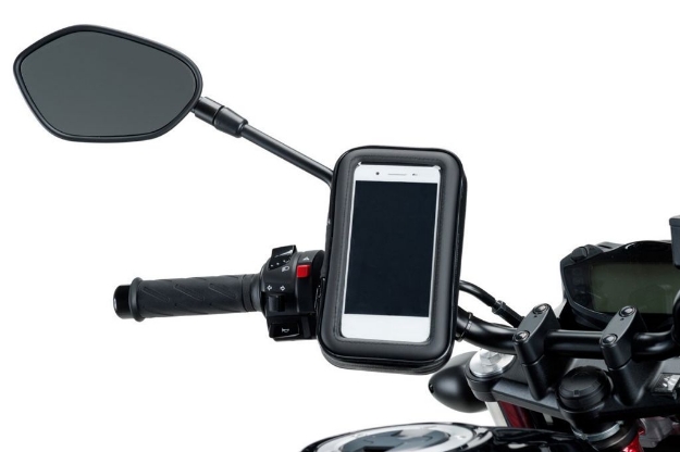 Afbeeldingen van Backmirror handlebar support voor telefoonhoes