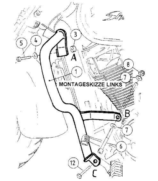 Afbeeldingen van Valbeugel chroom Hepco&Becker Honda VT750 '04-'07