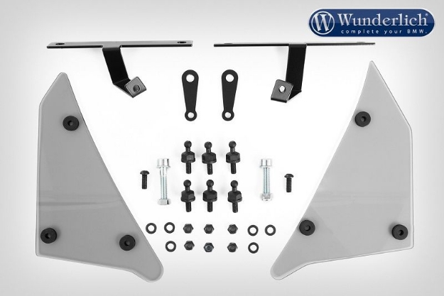 Afbeeldingen van Side cover set BMW K1600B/Grand America - smoked grey Wunderlich