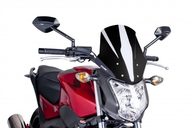 Afbeeldingen van Vervangingsruit jetstream Puig Honda NC700S/ NC750S -zwart