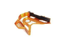 Afbeeldingen van Tandwielcover aluminium Evotech KTM 790/890 Duke / CF Moto 800MT-X oranje