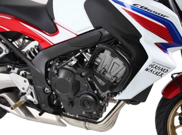 Afbeeldingen van Valbeugel + protection pad Hepco&Becker Honda CB650F '14-20