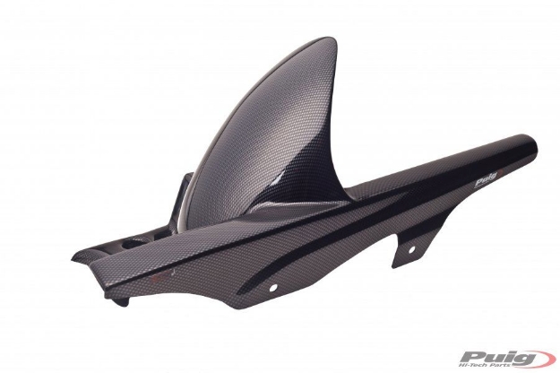 Afbeeldingen van Achterspatbord Puig carbon look Suzuki SFV650 Gladius '09-16 / SV650 '16-