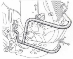 Afbeeldingen van Valbeugel wit Hepco&Becker voor Honda XRV650/750 '88-92