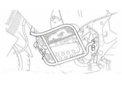 Afbeeldingen van Valbeugel zwart Hepco&Becker voor Honda XRV750 '93-03