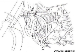 Afbeeldingen van Valbeugel zwart Hepco&Becker voor Honda SLR650 '97-99 / Vigor '99-02