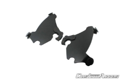 Afbeeldingen van Stuurkuipje zwart model semi-closed met ruitje Custom Access diverse Harley Davidson modellen