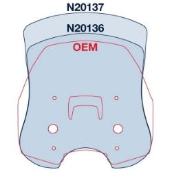 Afbeeldingen van Vervangingsruit National Cycle VStream sport touring licht getint Kawasaki Versys 1000 S/ SE '19-
