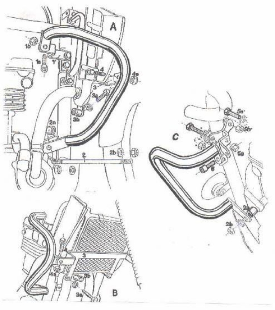 Afbeeldingen van Valbeugel zwart Hepco&Becker voor Kawasaki KLE500 '91-07