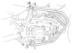 Afbeeldingen van Valbeugel zwart Hepco&Becker voor Kawasaki KLR650 '95-03