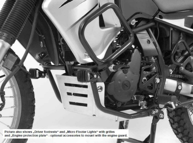 Afbeeldingen van Valbeugel zwart Hepco&Becker voor Kawasaki KLR650 '08-