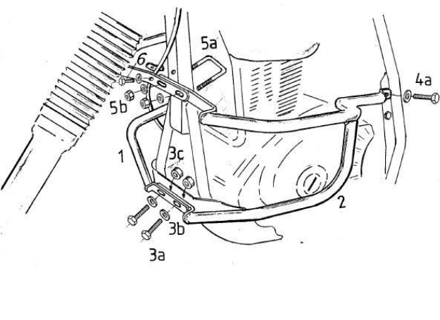 Afbeeldingen van Valbeugel zwart Hepco&Becker voor Suzuki DR650R '89-91