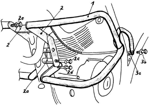 Afbeeldingen van Valbeugel zwart Hepco&Becker voor Yamaha XT600 TENERE '88-'90