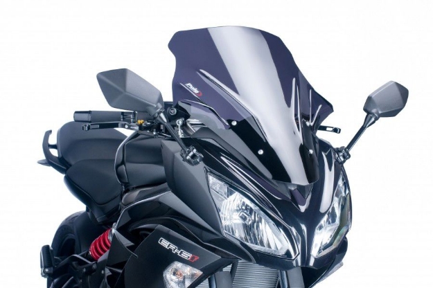 Afbeeldingen van Vervangingsruit Puig Jetstream Kawasaki ER-6F ABS '12--zwart
