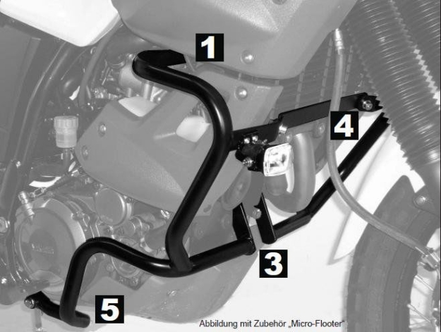 Afbeeldingen van Valbeugel zwart Hepco&Becker voor Yamaha XT660Z TÉNÉRÉ '08-16