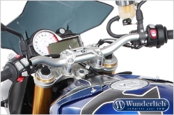 Afbeeldingen van Handlebar risers SPORTEGO BMW S1000R '14-'16 - silver Wunderlich