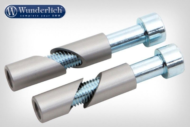 Afbeeldingen van Original handle bar end seal adapter - silver BMW R1200GS LC/Adventure// R1200R LC// S1000XR Wunderlich