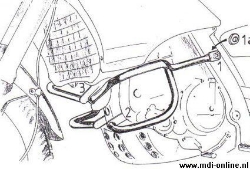 Afbeeldingen van Valbeugel zwart Hepco&Becker voor Aprilia PEGASO 650 '96