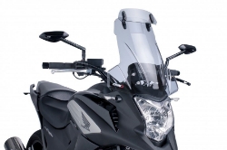 Afbeeldingen van Vervangingsruit touring met opzetruitje licht getint Puig Honda NC700X / NC750X -'15-