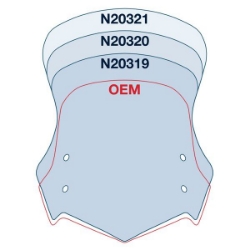 Afbeeldingen van Vervangingsruit National Cycle sport donker getint Yamaha XT1200 Super Tenere '14-20