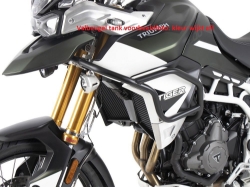 Afbeeldingen van Valbeugel Hepco&Becker RVS (tank) voor de Triumph Tiger 850 Sport '21-