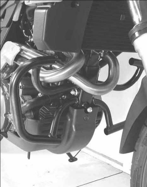 Afbeeldingen van Valbeugel zwart Hepco&Becker voor Aprilia PEGASO 650 / Trail '05-09