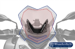 Afbeeldingen van Windscreen Â»SPORTÂ« BMW S1000XR - smoked grey Wunderlich