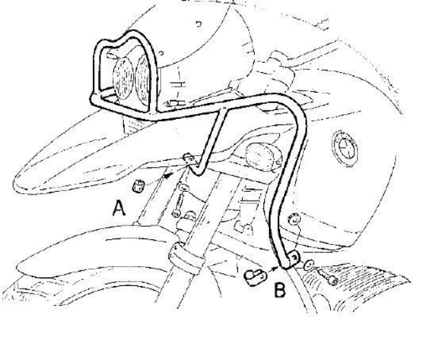 Afbeeldingen van Tankbeugel zilver Hepco&Becker BMW R1150GS '00-04
