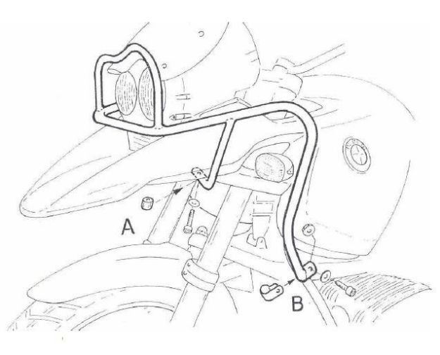 Afbeeldingen van Valbeugel zilver Hepco&Becker (tank + kopl.besch.) BMW R1150GS '00-04 / ADVENTURE '01-05