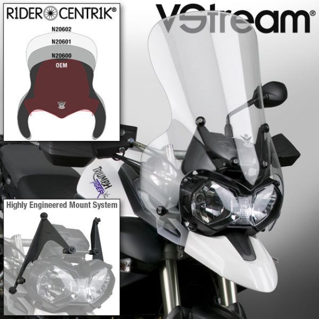 Afbeeldingen van Vervangingsruit National Cycle VStream touring transparant Triumph Tiger 800/XC