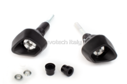 Afbeeldingen van Sliders Evotech Anti-Shock zilver Yamaha YZF-R6 '17-