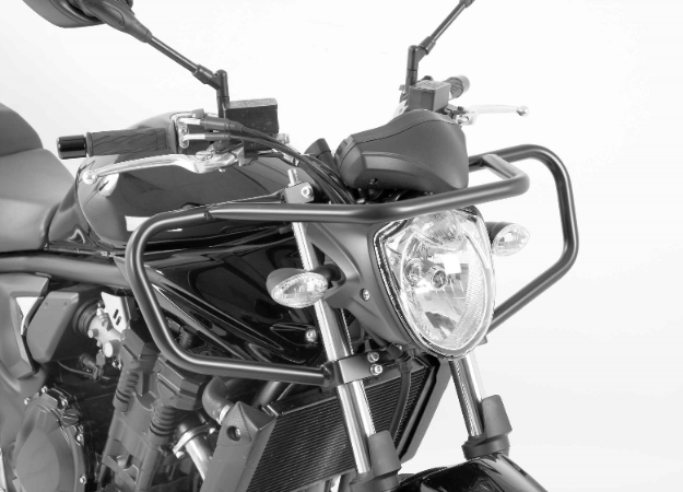 Afbeeldingen van Valbeugel voorzijde zwart Hepco&Becker Suzuki GSF650N '09-11